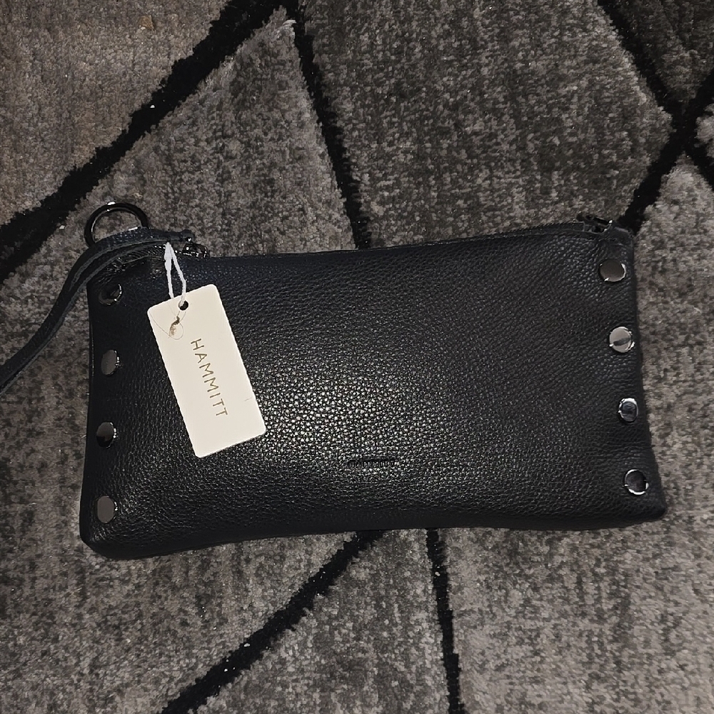 Hammitt Black Leather Clutch